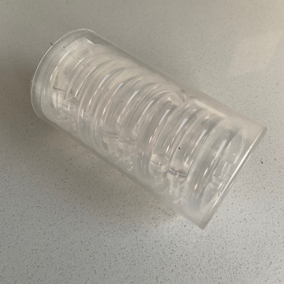 [Free If You Bundle] *Missing One* Clear Plastic Shower Curtain Rings - Picture 1 of 2